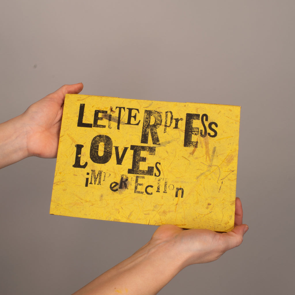 Letterpress Handmade Journal