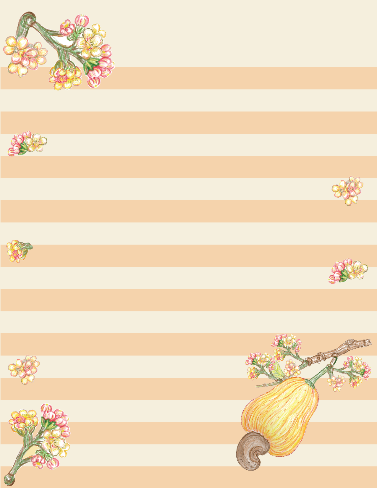 Letter Paper Caju