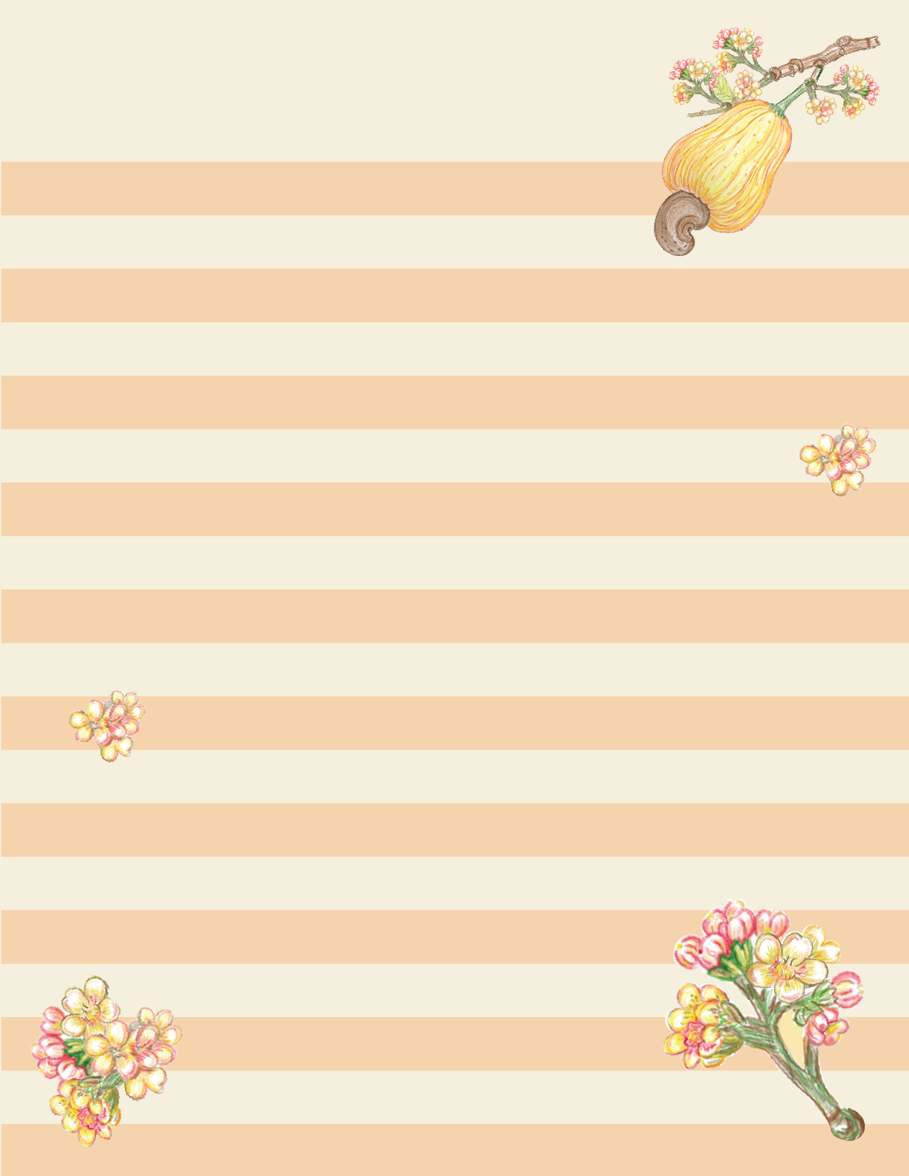 Letter Paper Caju