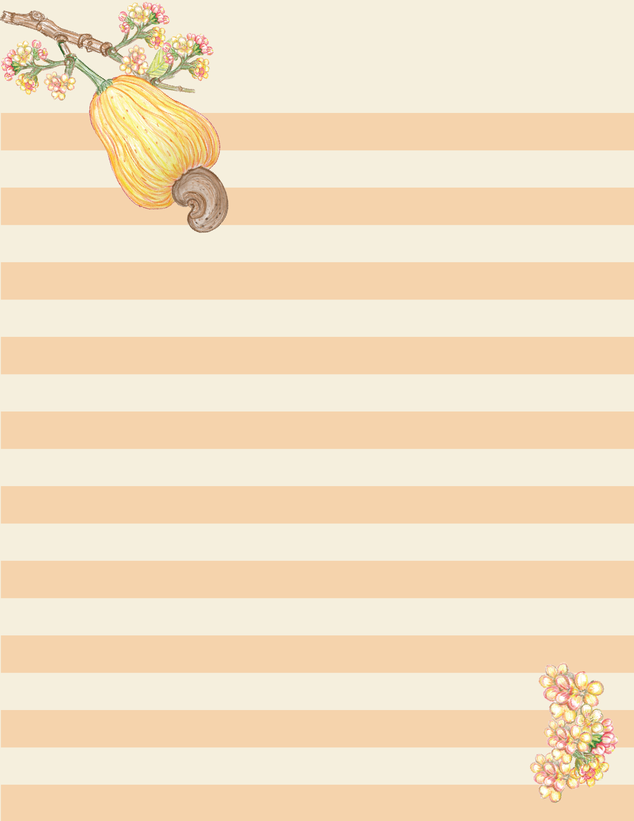 Letter Paper Caju