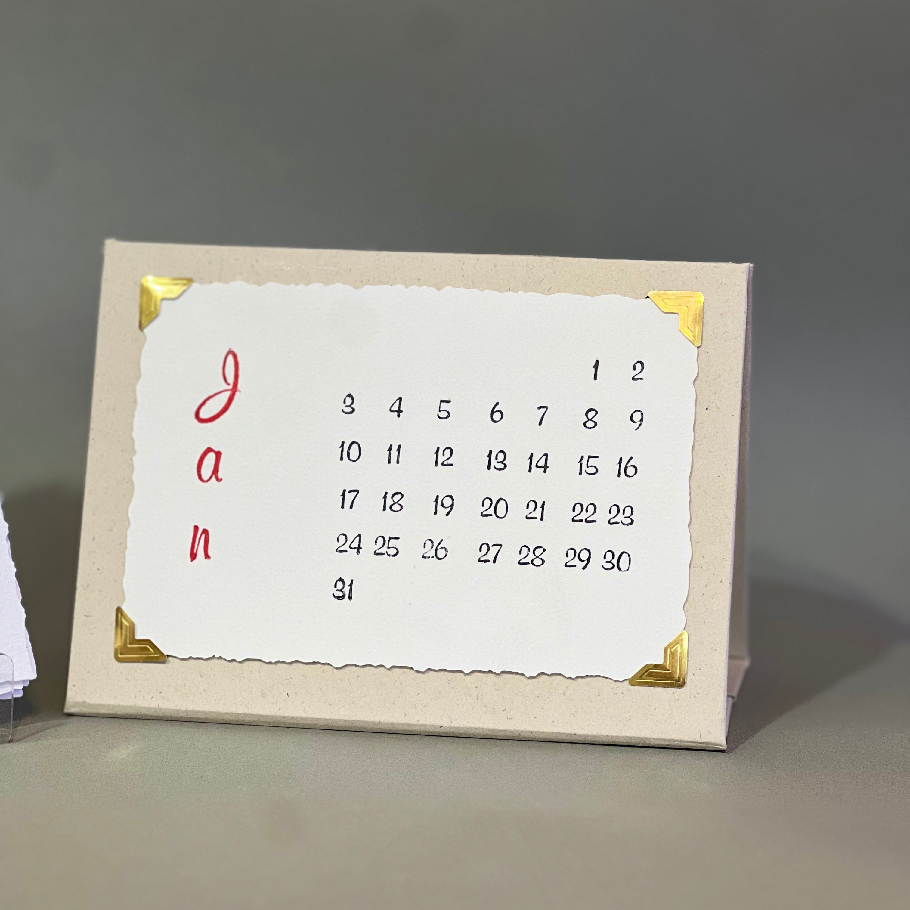 Letterpress Calendar