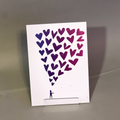 Person and hearts