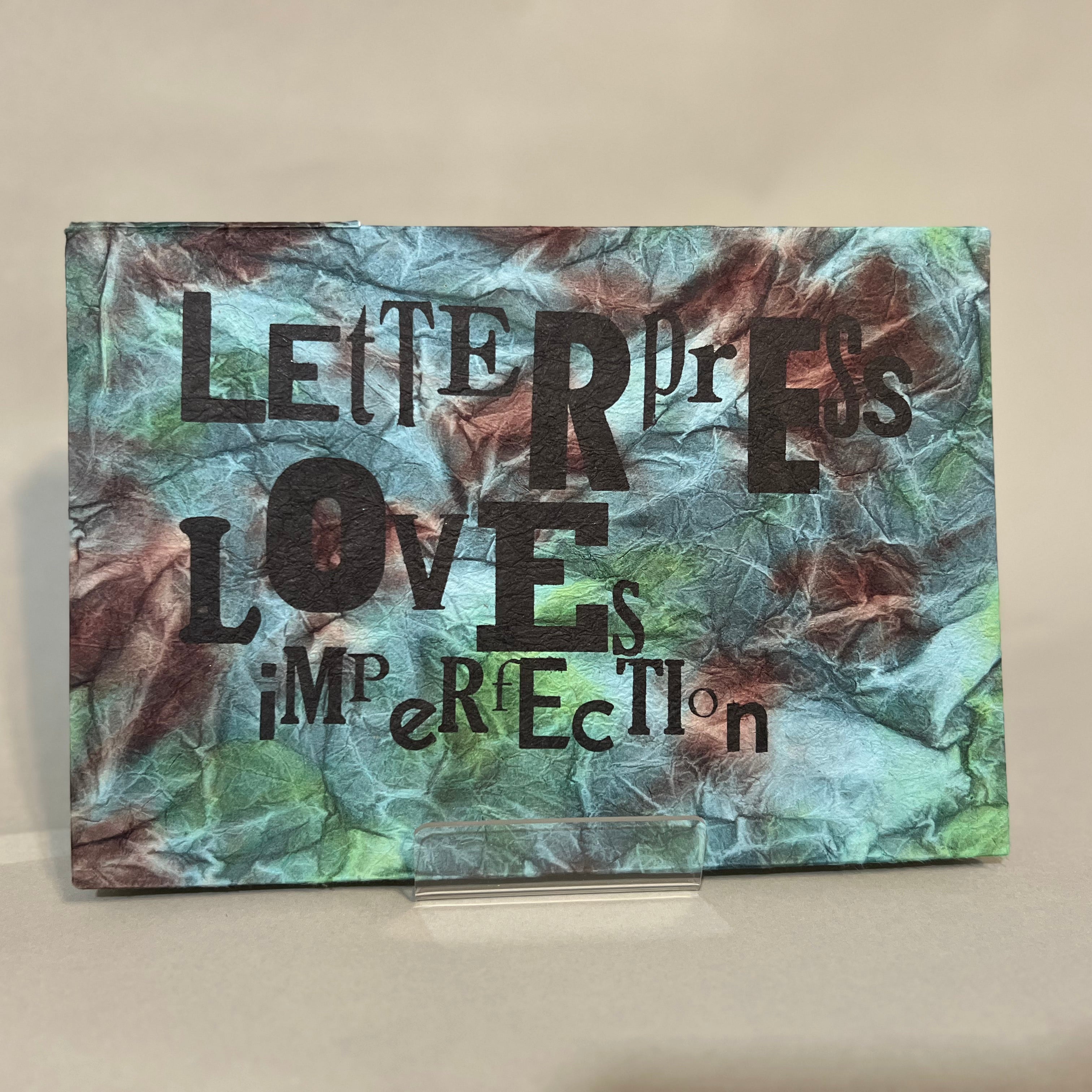 Letterpress Handmade Journal
