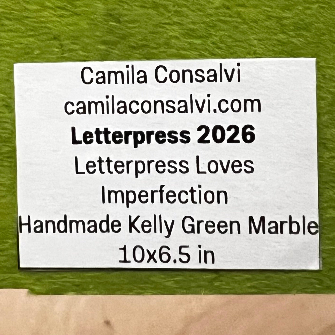 Letterpress Loves Imperfection - Letterpress Print