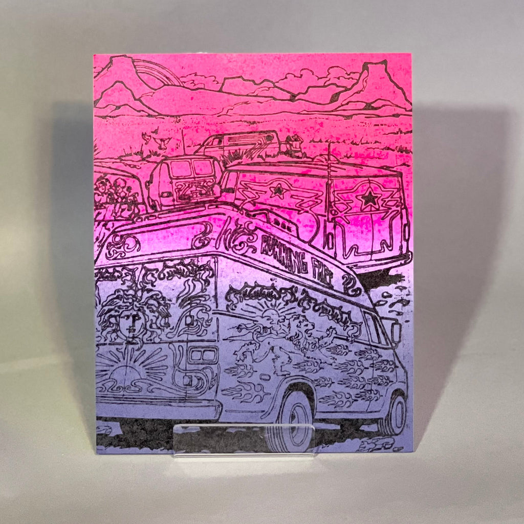 Letterpress Print - Running Free