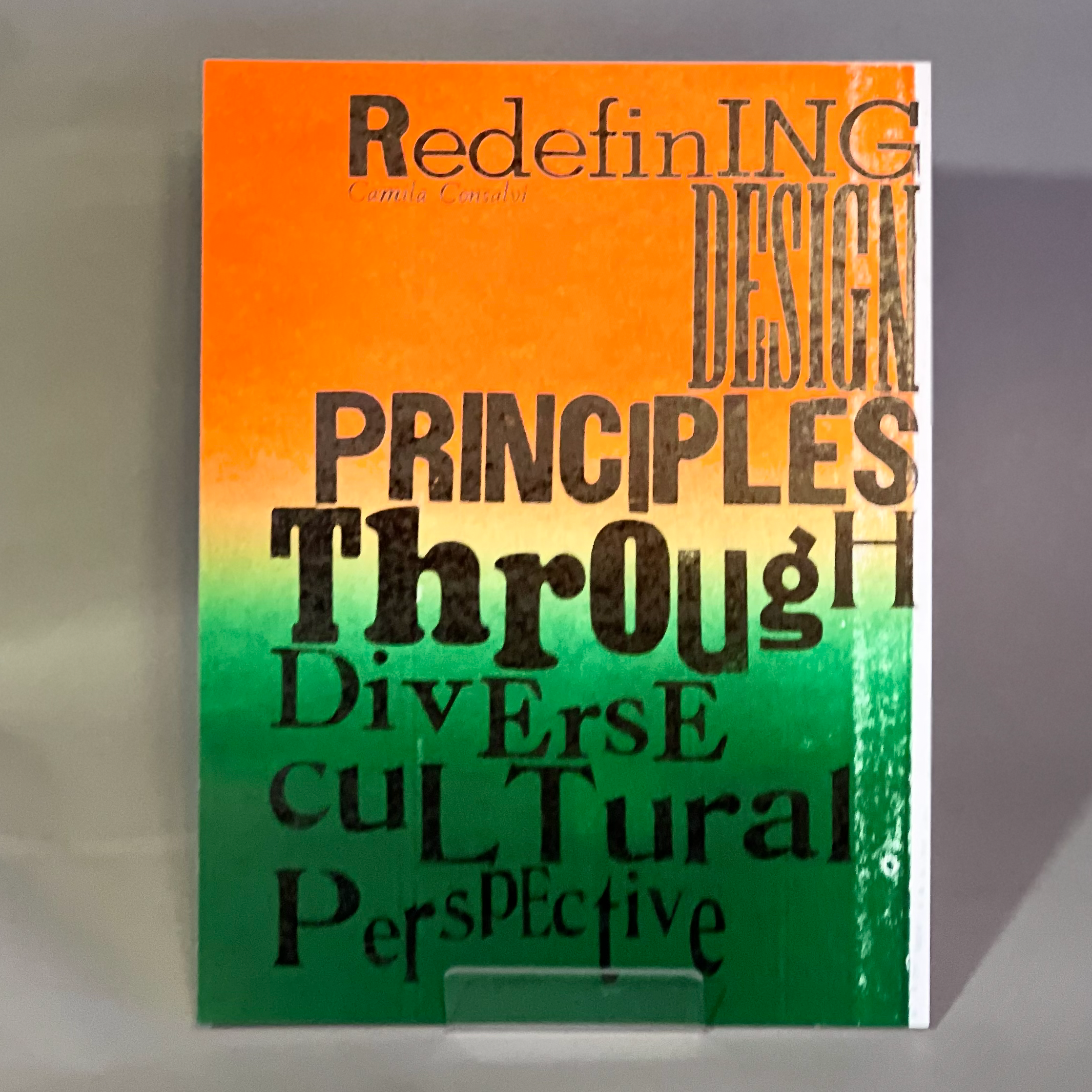 "Redefining Design Principles Through Diverse Cultural Perspective" on a colorful background