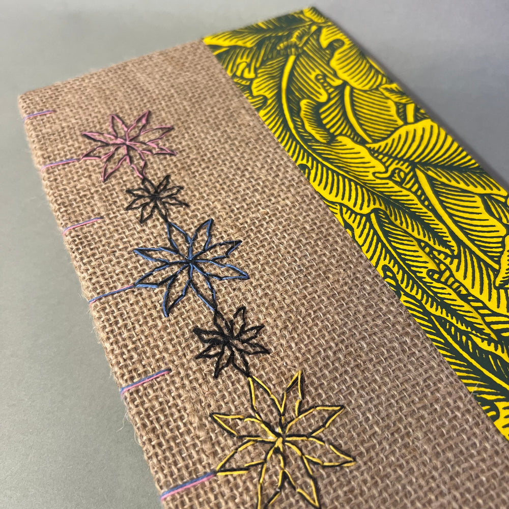 Burlap Sketchbook