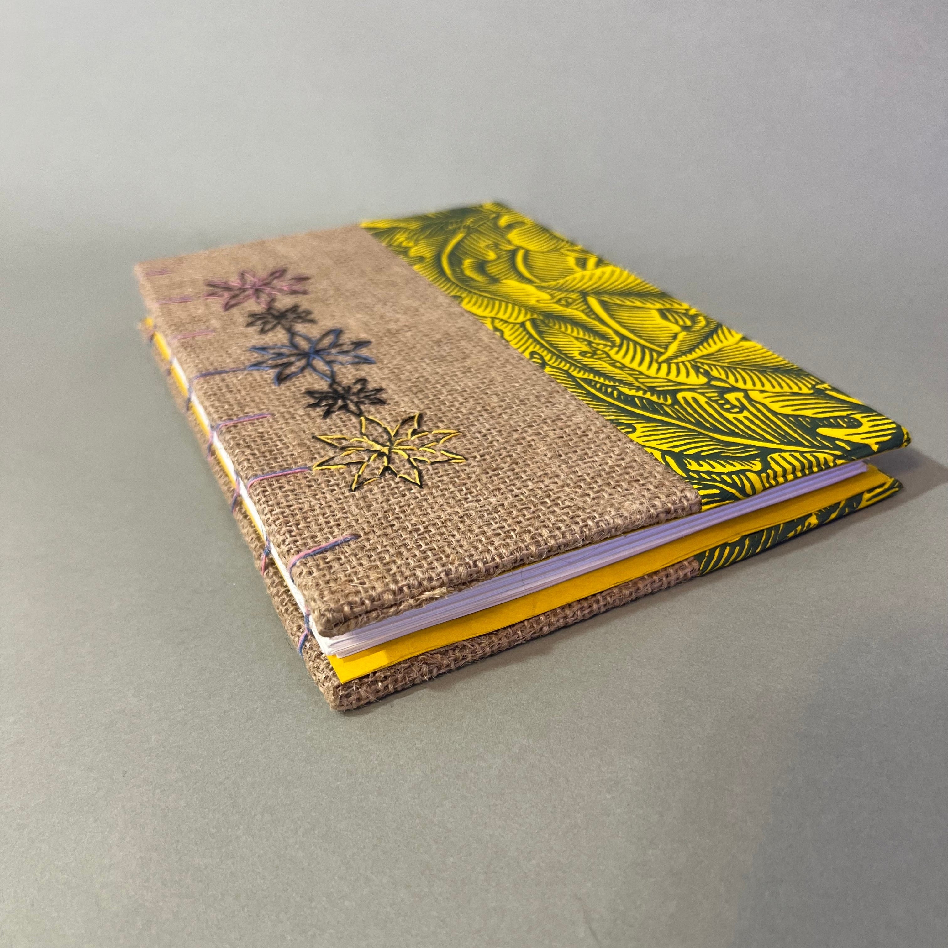 Burlap Sketchbook