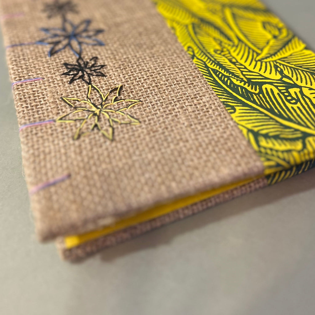 Burlap Sketchbook