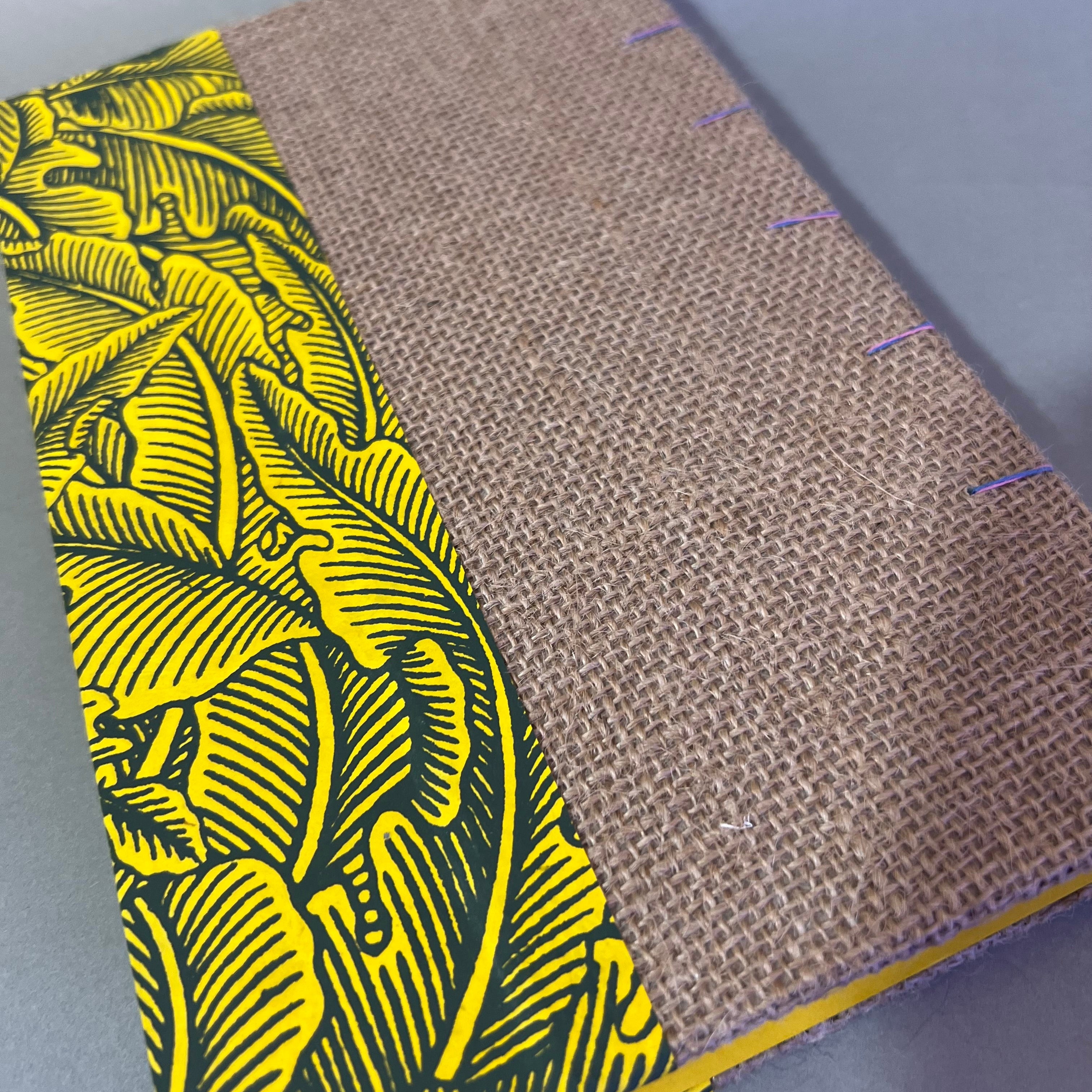 Burlap Sketchbook